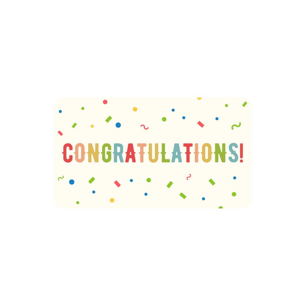 Vermont Nut Free Chocolates "Congratulations" Gift Card