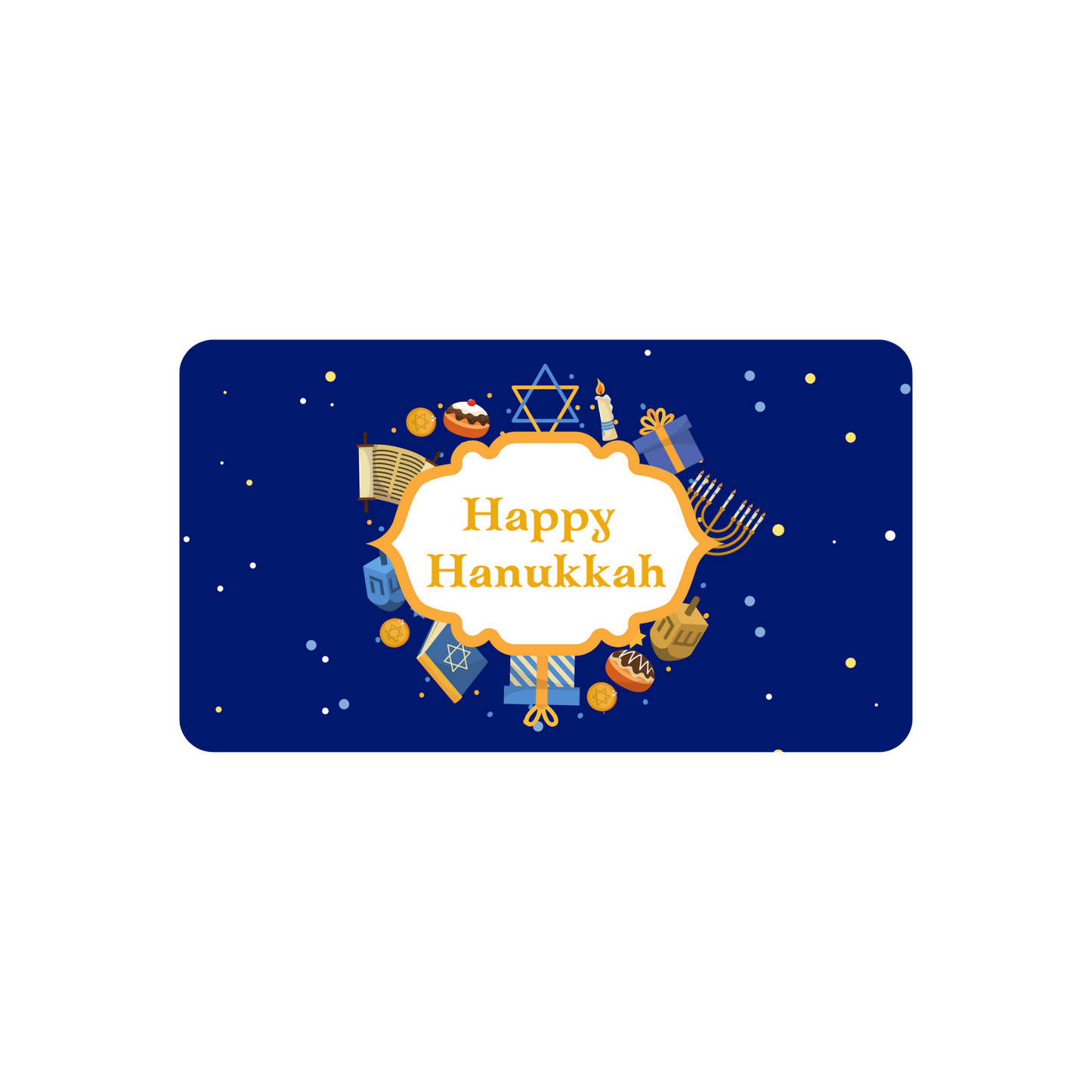 Vermont Nut Free Chocolates "Happy Hanukkah" Gift Card