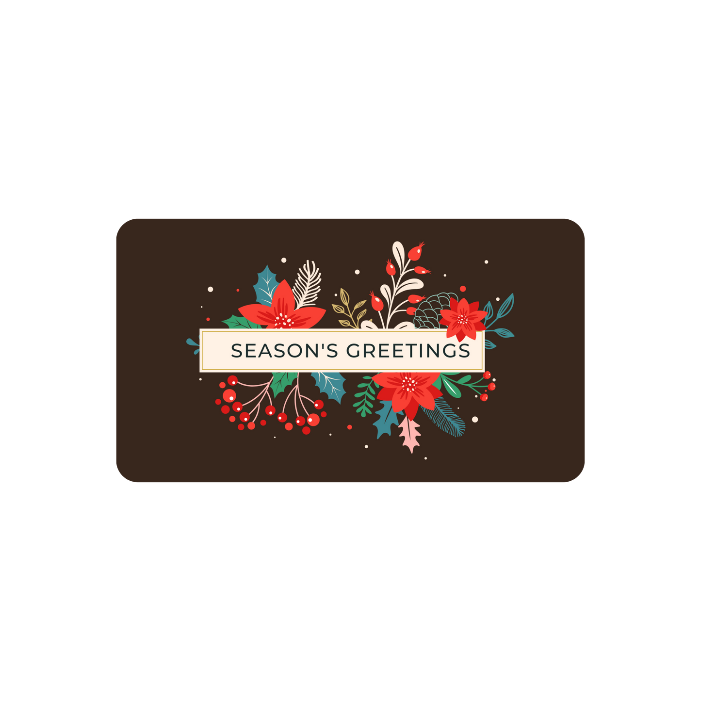 Vermont Nut Free Chocolate "Season's Greetings" Gift Card